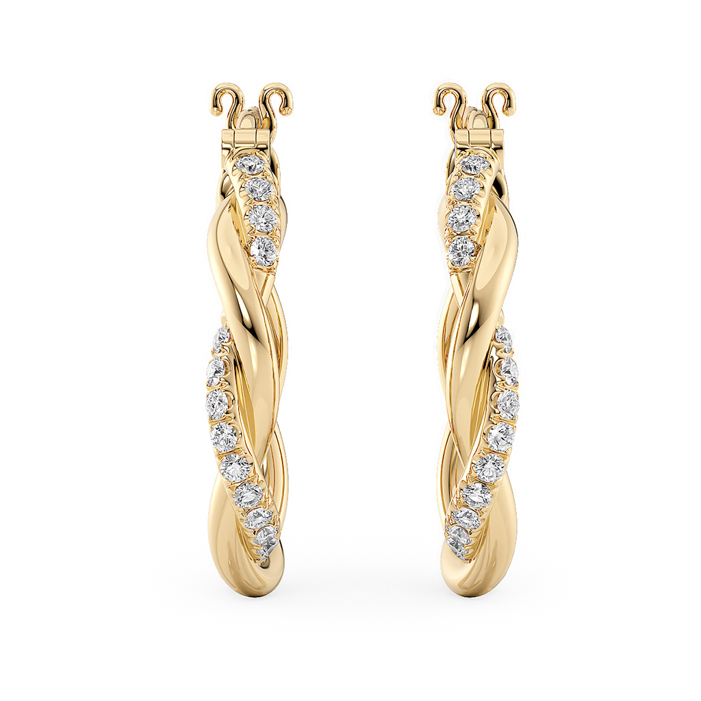 Load image into Gallery viewer, LUCCE FIORE™ Hoop Earrings Diamond

