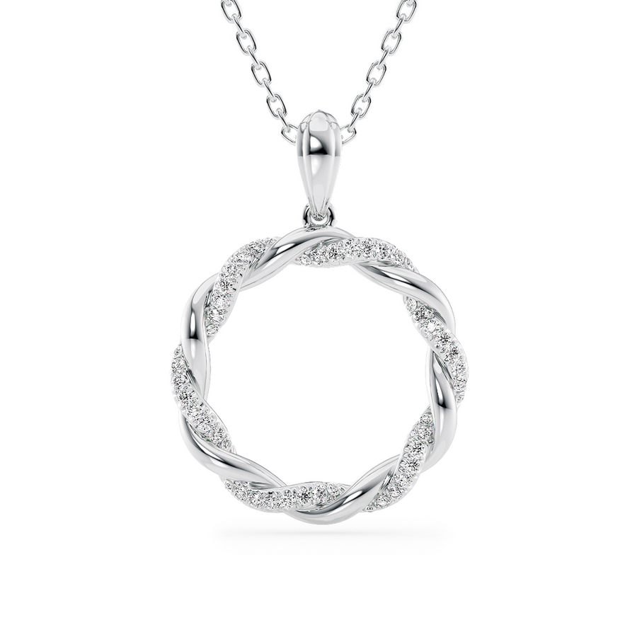 Load image into Gallery viewer, LUCCE FIORE™ Necklace 0.24ctw Natural Diamond Platinum
