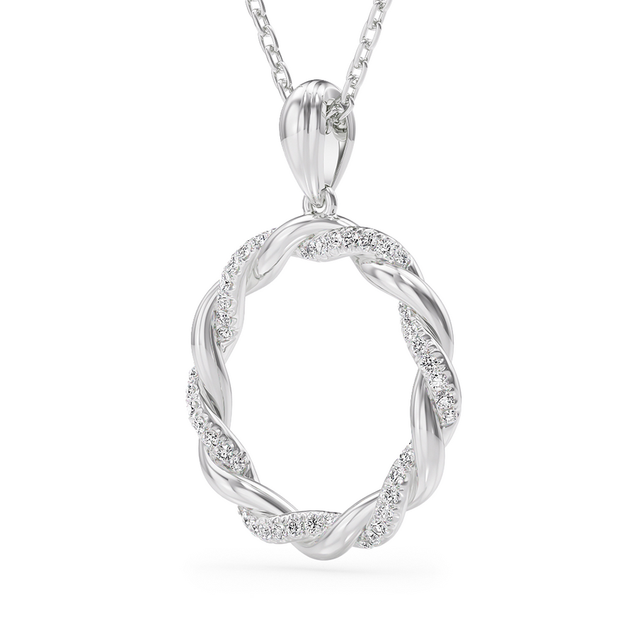Load image into Gallery viewer, LUCCE FIORE™ Necklace 0.24ctw Natural Diamond Platinum

