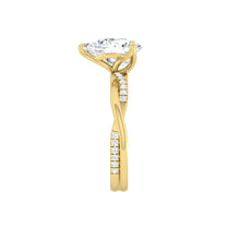 Load image into Gallery viewer, Fiore Pear Natural Diamond 1.00ct I VS2 Ex GIA Forevermark 18K Yellow Gold
