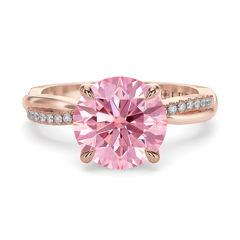 Lucce Fiore Round Rosé Pink Diamond