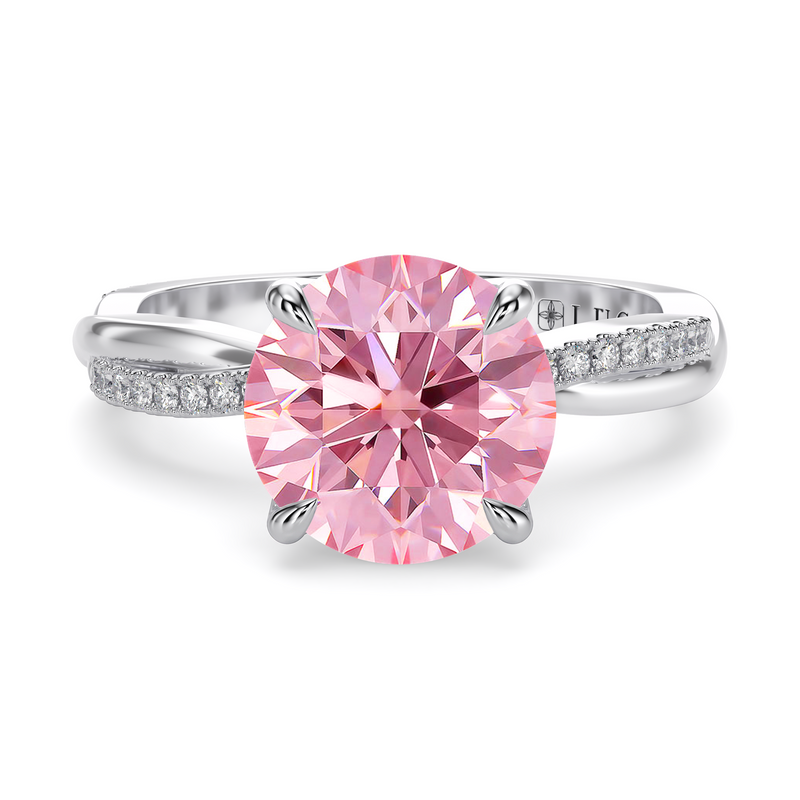 Lucce Fiore Round Rosé Pink Diamond