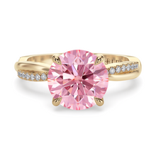 Load image into Gallery viewer, Lucce Fiore Round Rosé Pink Diamond
