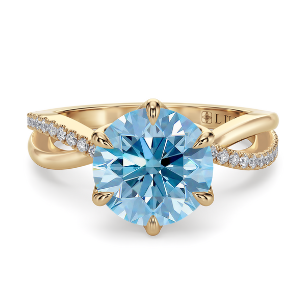 Lucce Fiore Sei Round Ocean Blue Diamond