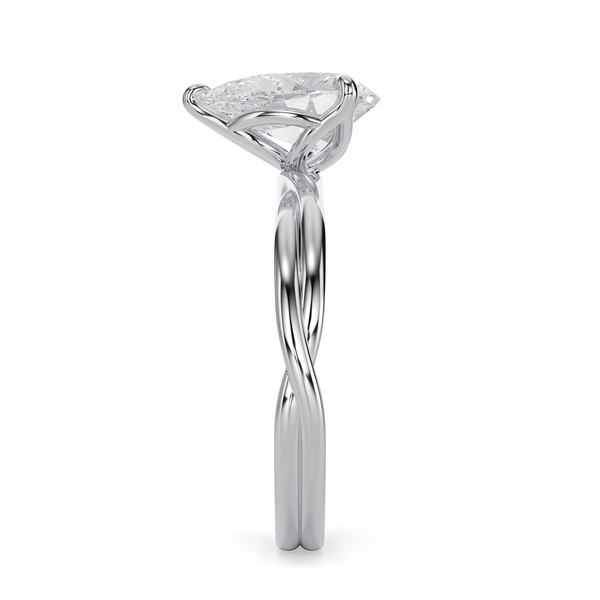 Lucce Fiore Solitaire Pear Diamond