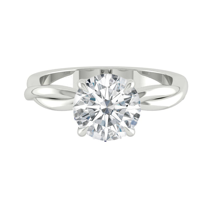 Fiore Solitaire Lab Diamond 1.09ct E VVS1 Id IGI 18K White Gold