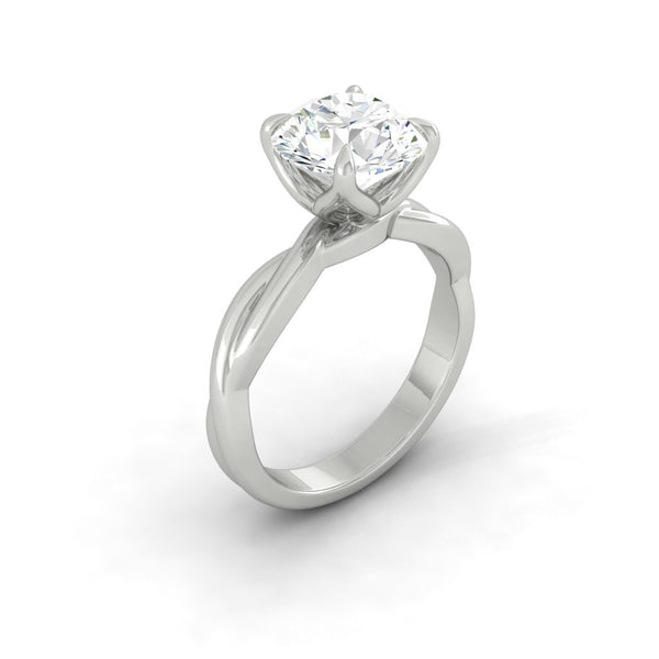 Lucce Fiore Solitaire Round Diamond