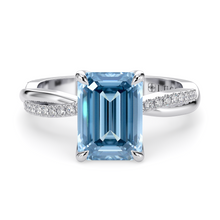 Load image into Gallery viewer, Lucce Fiore Emerald Ocean Blue Diamond
