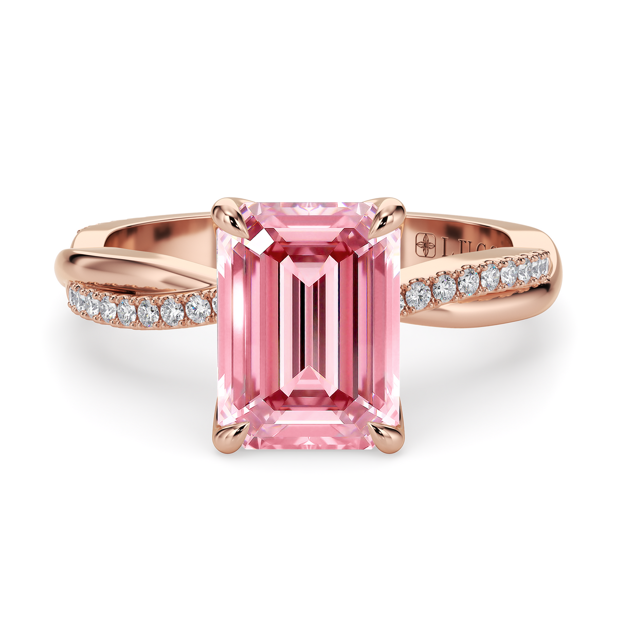 Load image into Gallery viewer, LUCCE FIORE™ Emerald ROSÉ™ Pink Diamond
