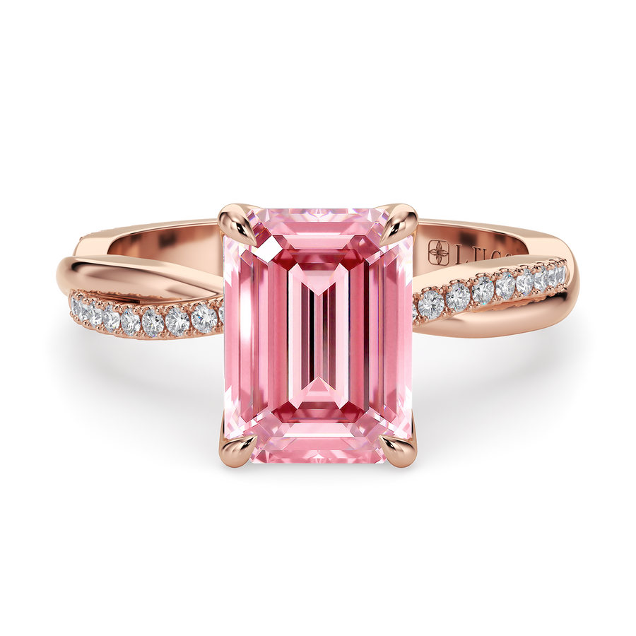Load image into Gallery viewer, LUCCE FIORE™ Emerald ROSÉ™ Pink Diamond
