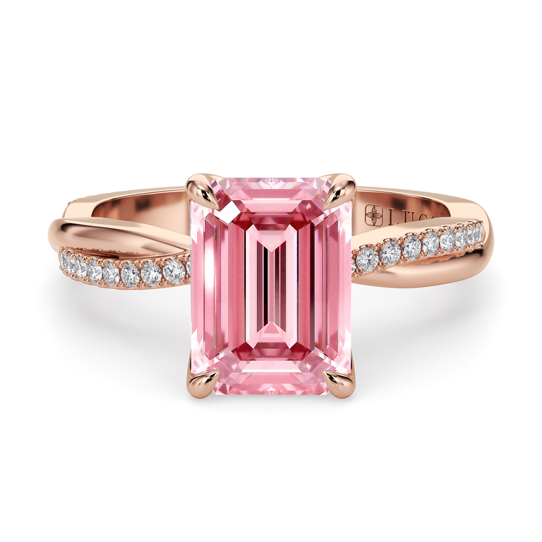 Lucce Fiore Emerald Rosé Pink Diamond