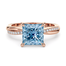 Load image into Gallery viewer, Lucce Fiore Princess Ocean Blue Diamond
