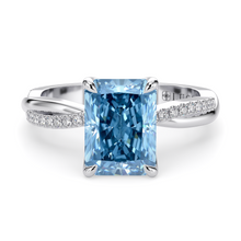 Load image into Gallery viewer, Lucce Fiore Radiant Ocean Blue Diamond
