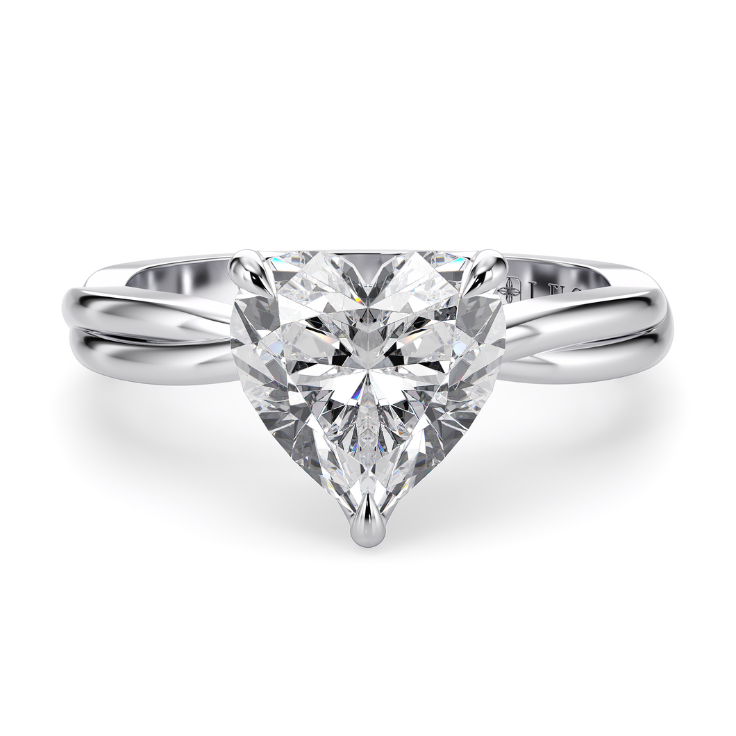 Lucce Fiore Solitaire Heart Diamond