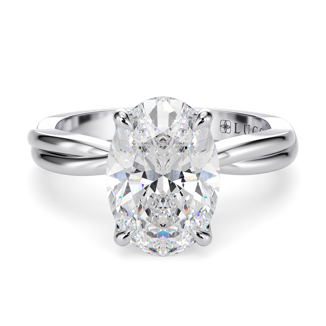 Lucce Fiore Solitaire Oval Diamond