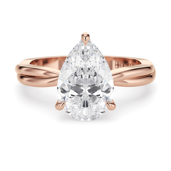 Lucce Fiore Solitaire Pear Diamond