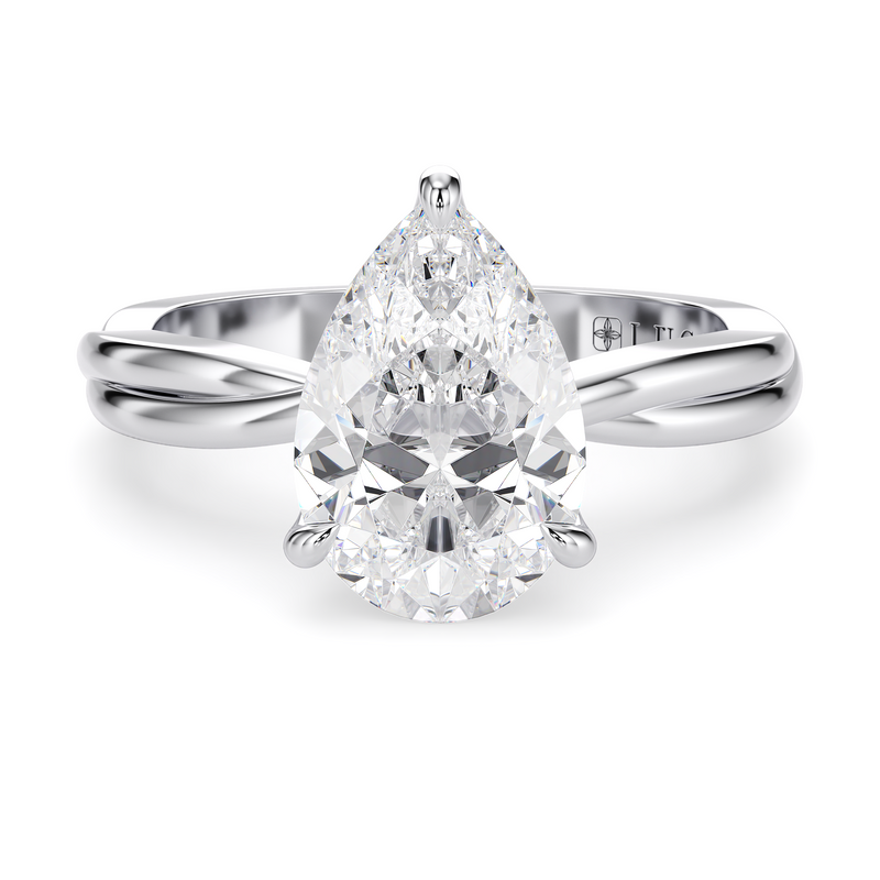 Lucce Fiore Solitaire Pear Diamond