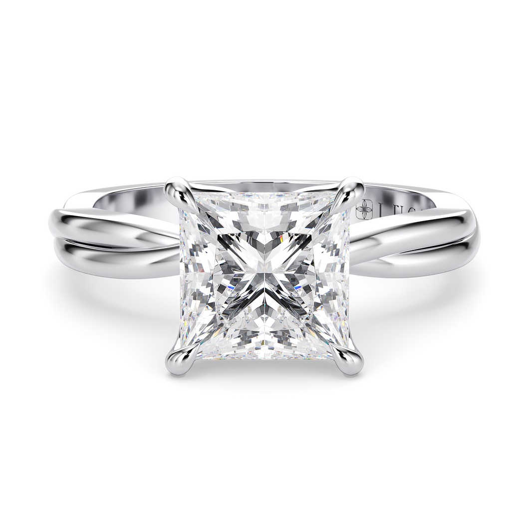 Lucce Fiore Solitaire Princess Diamond