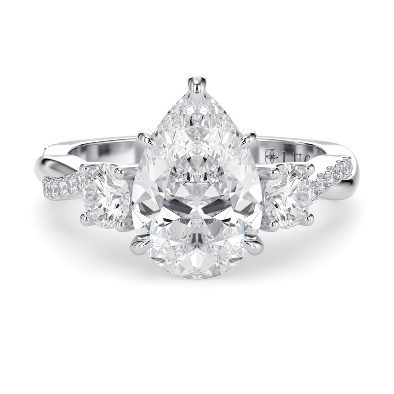 Lucce Fiore Trio Pear Diamond