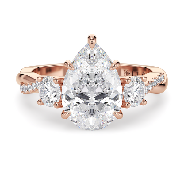 Lucce Fiore Trio Pear Diamond