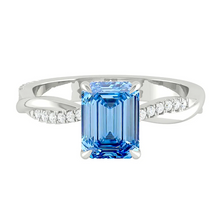 Load image into Gallery viewer, Fiore Emerald Ocean Blue Diamond
