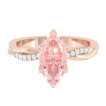 Load image into Gallery viewer, Fiore Marquise Rosé Pink Diamond
