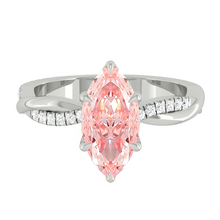 Load image into Gallery viewer, Fiore Marquise Rosé Pink Diamond
