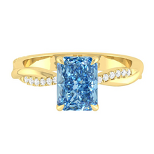 Load image into Gallery viewer, Fiore Radiant Ocean Blue Diamond
