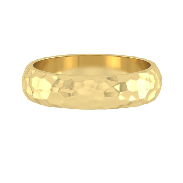 LUCCE DAVIO™ Brushed 5mm 14K Yellow Gold