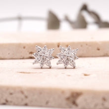 Load image into Gallery viewer, Stella Luxe Earrings 0.96 CTW Natural Diamond Platinum
