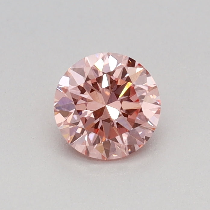 0.30ct ROUND Diamond PINK VS2 VG - IGI 671444041