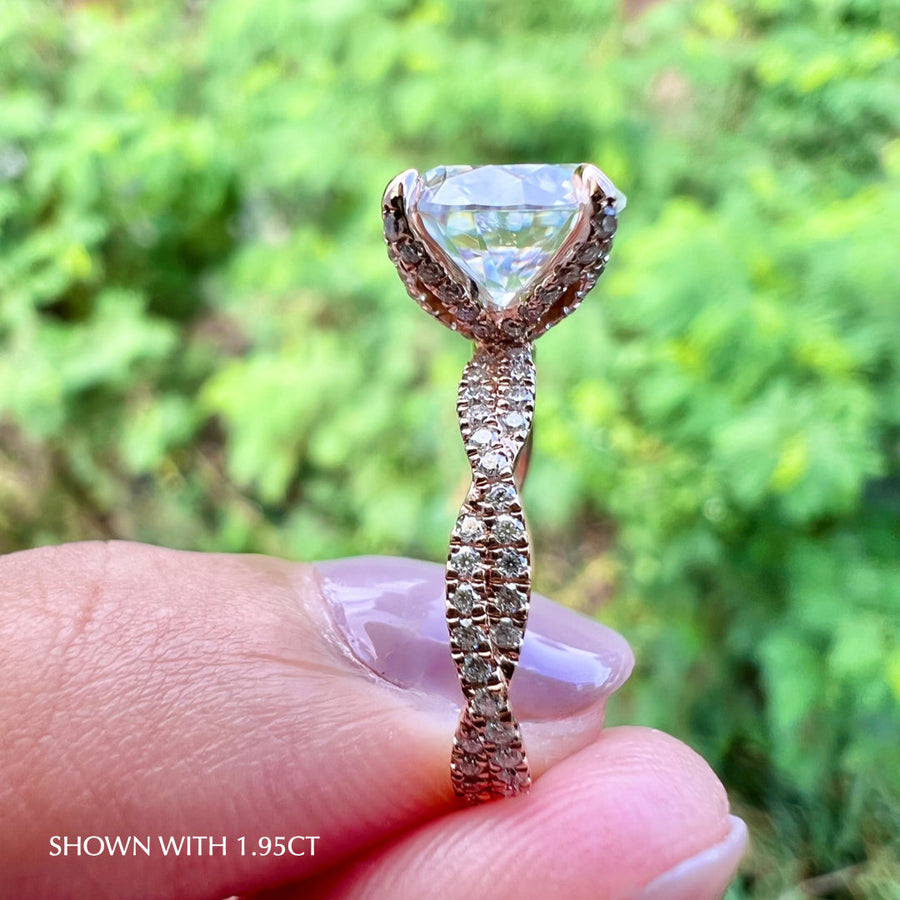 Load image into Gallery viewer, Moissanite Engagement Ring Lab Diamond Wedding Bands Manila Philippines
