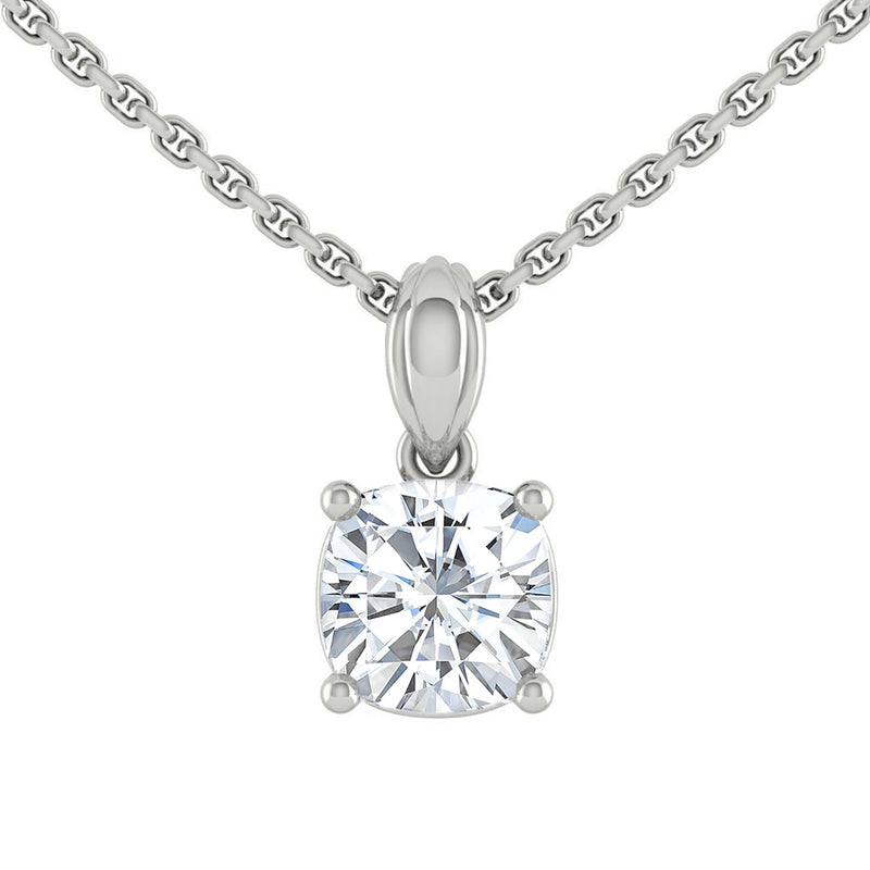 Kaela Cushion Necklace Diamond