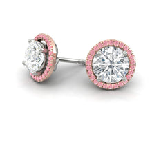 Load image into Gallery viewer, Montevalle Pavé Rosé Earrings
