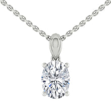 Load image into Gallery viewer, Kaela Oval Necklace Diamond
