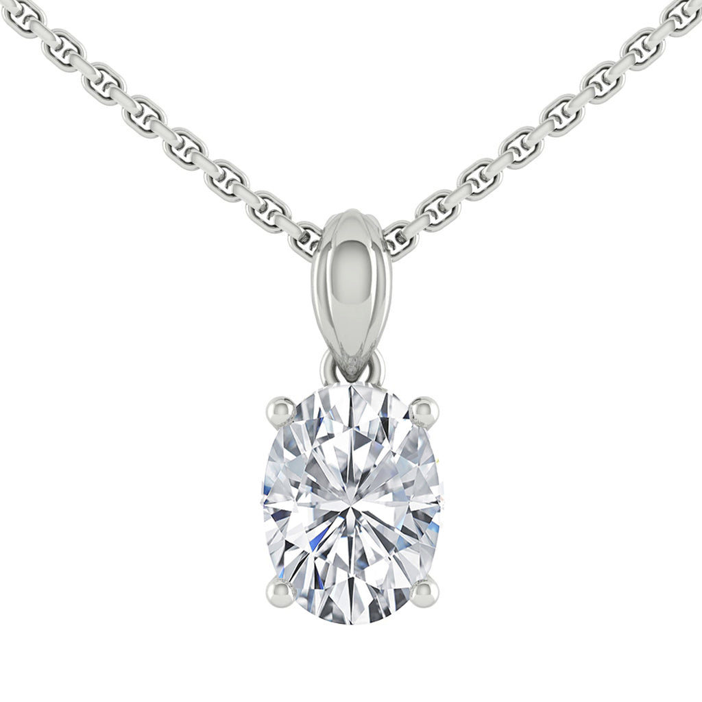 Kaela Necklace Oval Diamond