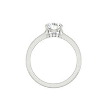 Load image into Gallery viewer, Kaela Pavé Oval Moissanite
