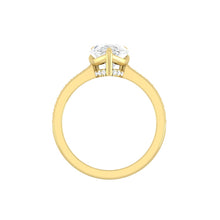 Load image into Gallery viewer, Kaela Pavé Pear Moissanite
