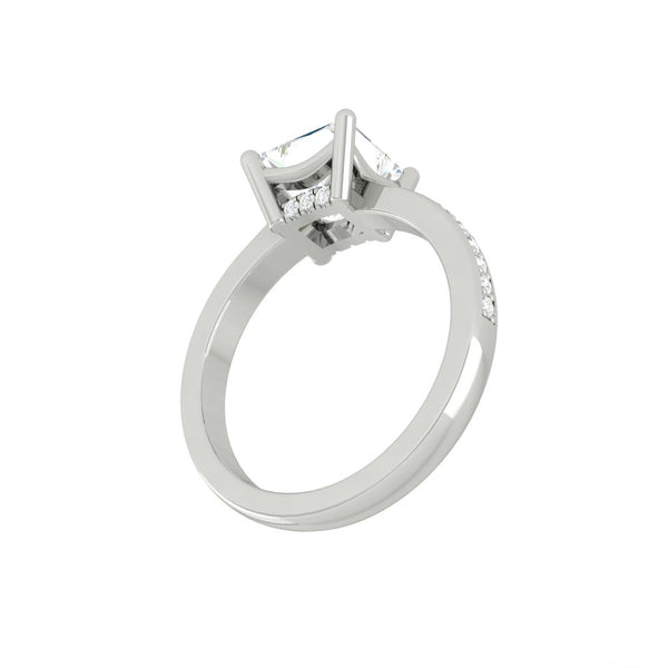 Lucce Kaela Cushion Moissanite