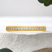LUCCE CARLA™ Band 0.31ctw Lab Grown Diamond 14k Yellow Gold