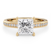 LUCCE KAELA™ Princess CELESTE™ Moissanite 1.50ct 14K Yellow Gold