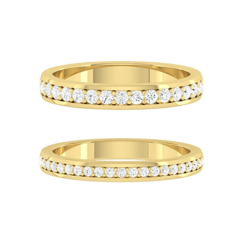 Lucce Kaela Band 0.31ctw Lab Grown Diamond 14k Yellow Gold
