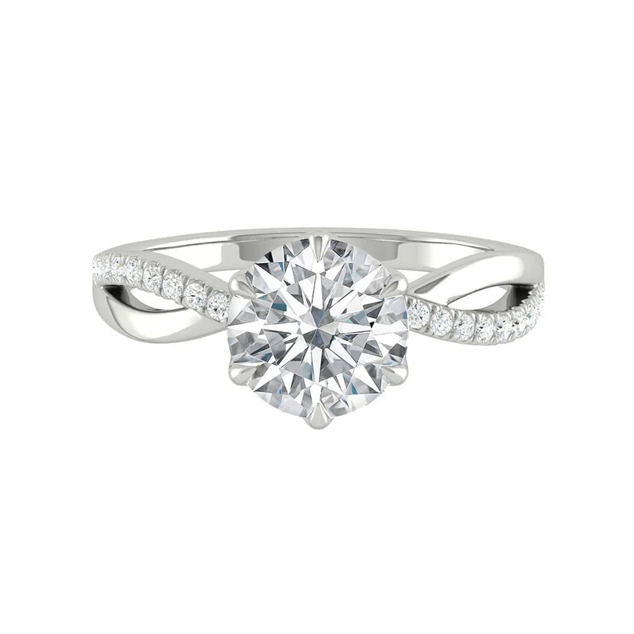 Fiore Sei Natural Diamond 0.75ct D VVS2 Ex GIA Platinum