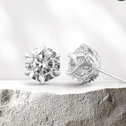 LUCCE AZALEA™ Round Earrings 6.11ctw Lab Diamond IGI Platinum