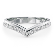 Load image into Gallery viewer, LUCCE Chevron with Diamond Pave in Gold or Platinum
