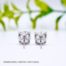 Load image into Gallery viewer, Lab diamond earrings Moissanite Engagement ring Wedding Rings Manila Philippines
