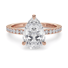 Load image into Gallery viewer, Lucce Lucia Halo Pavé Pear Diamond
