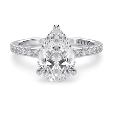 Load image into Gallery viewer, Lucce Lucia Halo Pavé Pear Diamond
