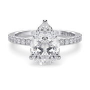 LUCCE LUCIA™ Halo Pavé Pear Gemstone