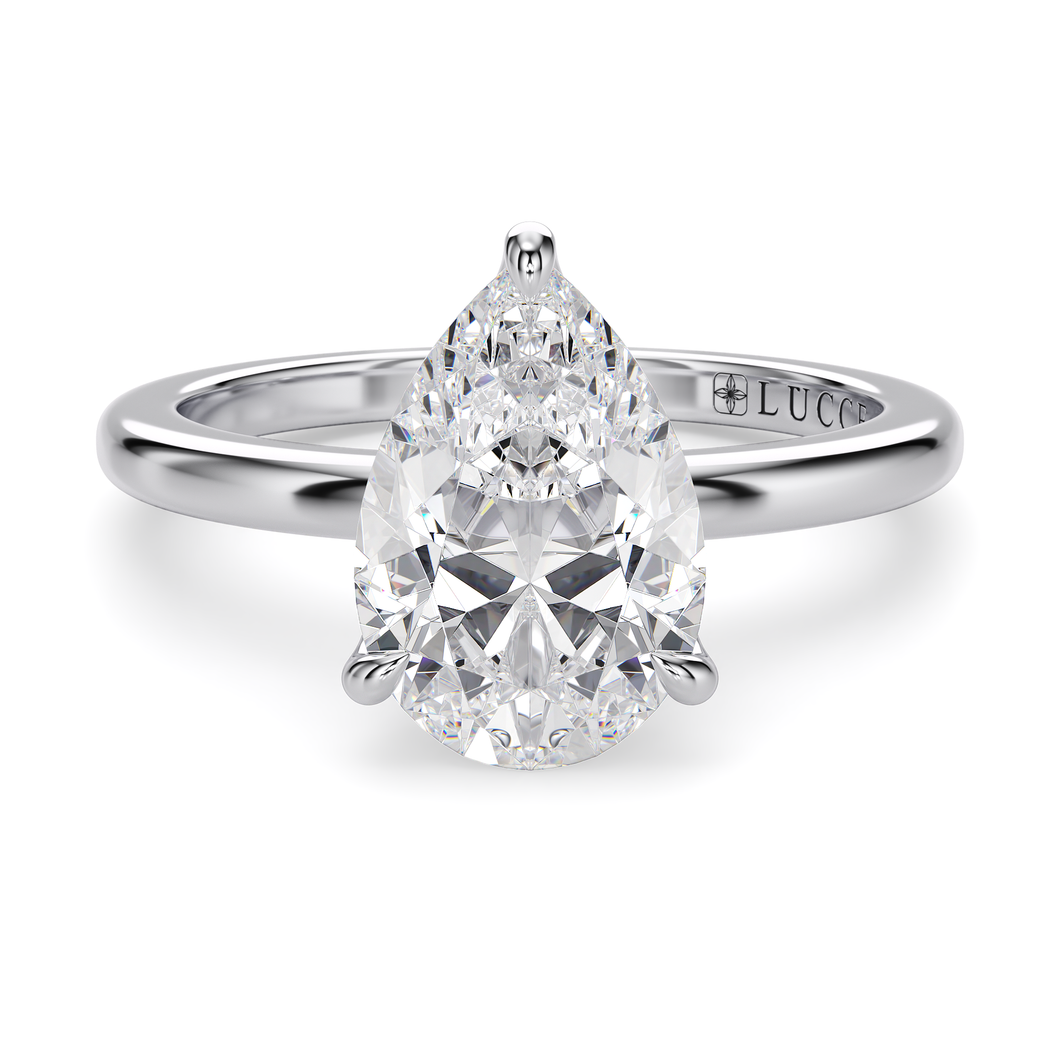 Lucce Lucia Halo Pear Diamond
